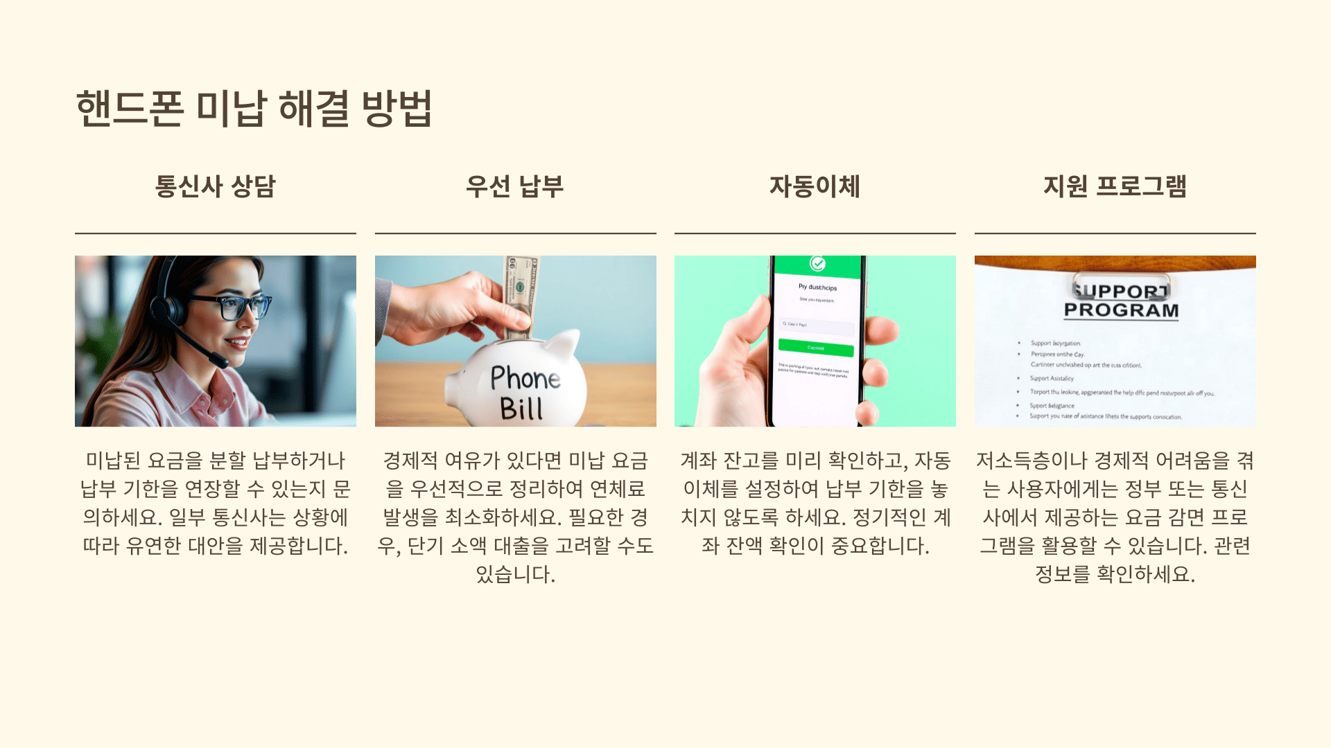 핸드폰 미납 해결 방법